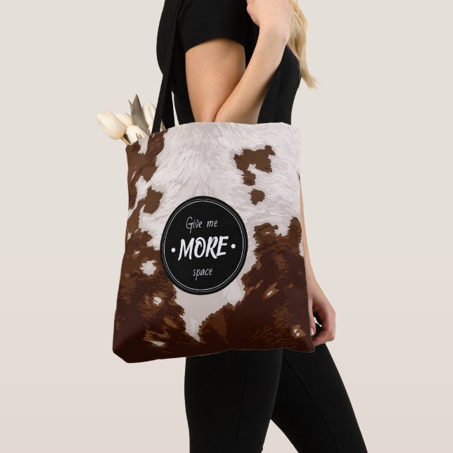 TOTE BAG PEAU DE VACHE (De près)