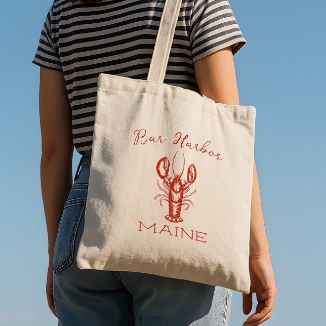 Tote Bag Pêcheur de homard du Maine Esthétique (Créateur téléchargé)