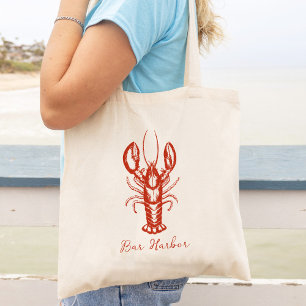 Tote Bag Pêcheur esthétique Maine Homard personnalisé