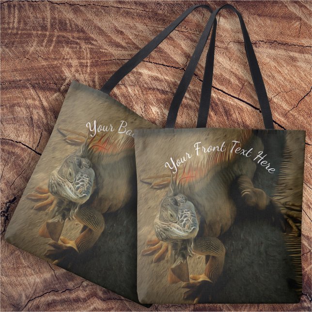 Tote Bag Pedro l'Iguana 0768 (Créateur téléchargé)