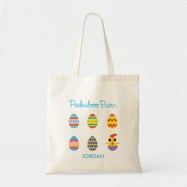Tote Bag Peekaboo Grange Pâques | OEufs de Pâques 2 (Devant)
