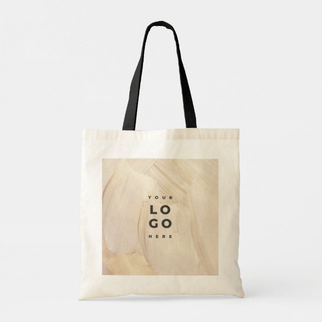 Tote Bag Peint Abstrait Naturel Élégant Marque neutre (Dos)