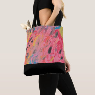 Tote Bag Peinture à cascade arc-en-ciel