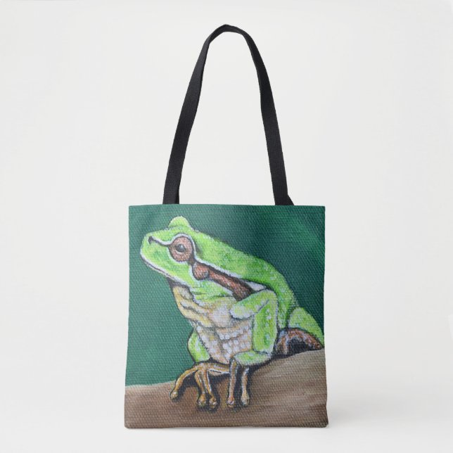 Tote Bag Peinture à la grenouille (Devant)