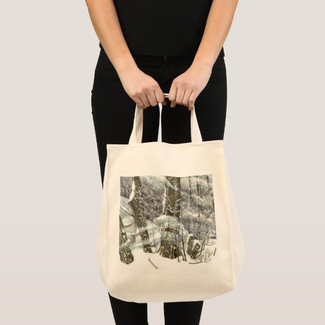 Tote Bag Peinture à l'eau d'hiver (Devant (produit))