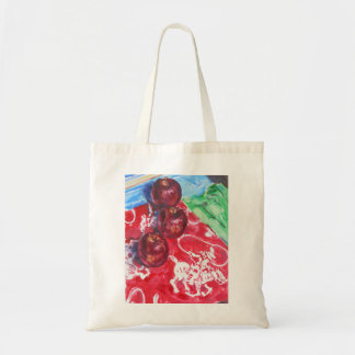 Tote Bag Peinture à l'huile "Apple Round-up"
