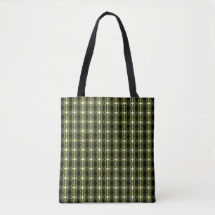 Tote Bag Peinture Abstraite Acrylique Verte Verdoyante Art