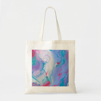 Tote Bag Peinture Abstraite couleur violet rose