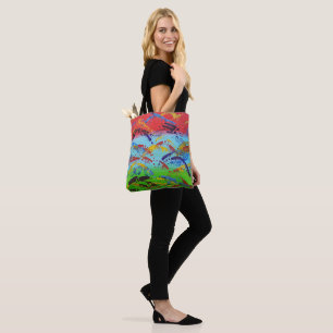 Tote Bag Peinture Abstraite Spatter Original Colorful Moder