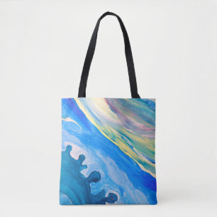 Tote Bag Peinture acrylique colorée, arrière - plan texturé