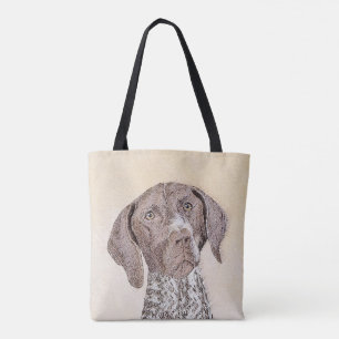 Tote Bag Peinture allemande d'indicateur aux cheveux courts