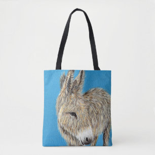 Tote Bag Peinture amicale pour âne