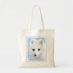 Tote Bag Peinture Arctic Fox - Art original de la faune