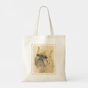 Tote Bag Peinture bruxelloise sur le Griffon - Cute Origina