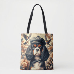 Tote Bag Peinture Cavalier King Charles Spaniel
