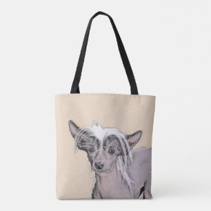 Tote Bag Peinture Chinoise sans cheveux peint art original 