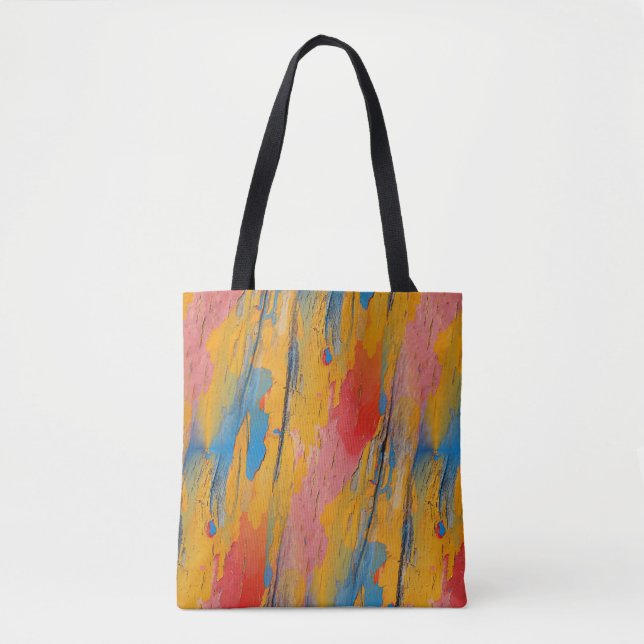 Tote Bag Peinture colorée (Devant)