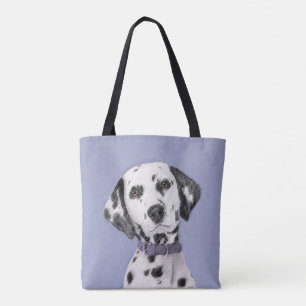 Tote Bag Peinture Dalmatienne - Beau art original de chien