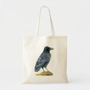 Tote Bag Peinture d'aquarelle de corneille