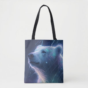 Tote Bag Peinture de l'ours polaire Peinture animal Faune L