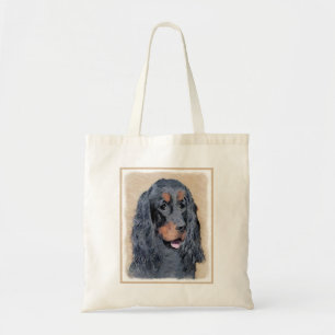 Tote Bag Peinture de Setter Gordon - Art Original et Mignon