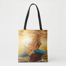 Tote Bag Peinture de sirène