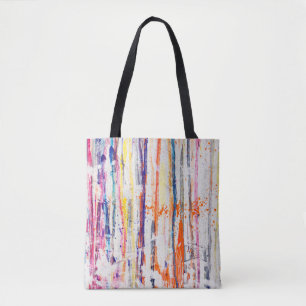Tote Bag Peinture éclaboussée sur fond blanc, art, fin