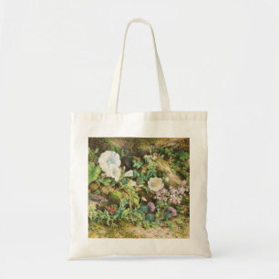 Tote Bag Peinture florale de fleurs de pétunias vintage jol