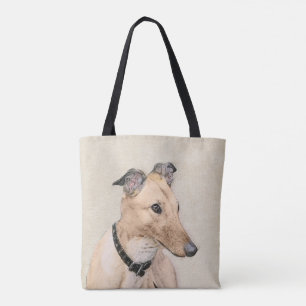 Tote Bag Peinture Greyhound - Beau art original de chien