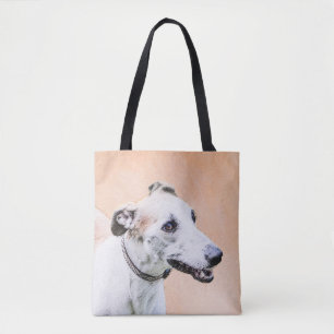 Tote Bag Peinture Greyhound - Cute Original Chien Art