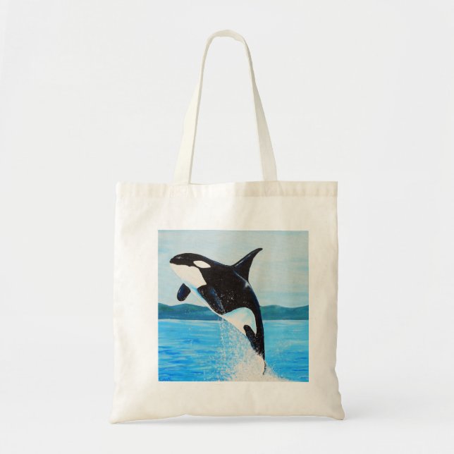 Tote Bag Peinture Orca (Devant)