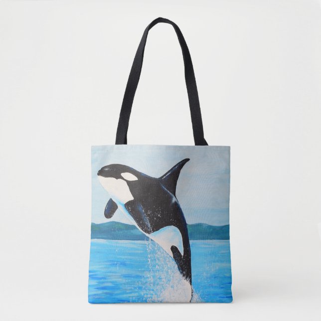 Tote Bag Peinture Orca (Devant)