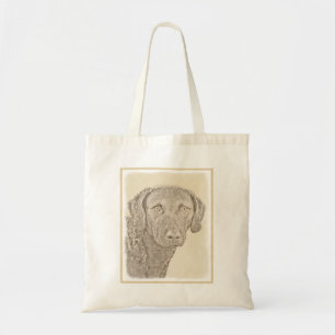 Tote Bag Peinture originale de chien par Retriever de Chesa