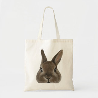 Tote Bag Peinture originale de lapin nain de Netherland par