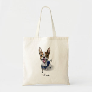 Tote Bag Peinture personnalisable d'aquarelle de chien de