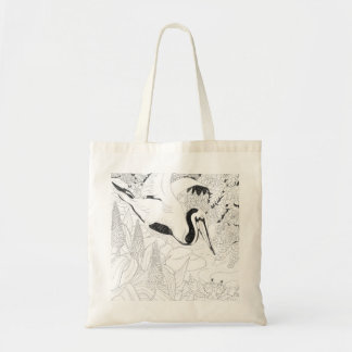 Tote Bag Peinture--Vous-même Tote- le pélican creux heureux