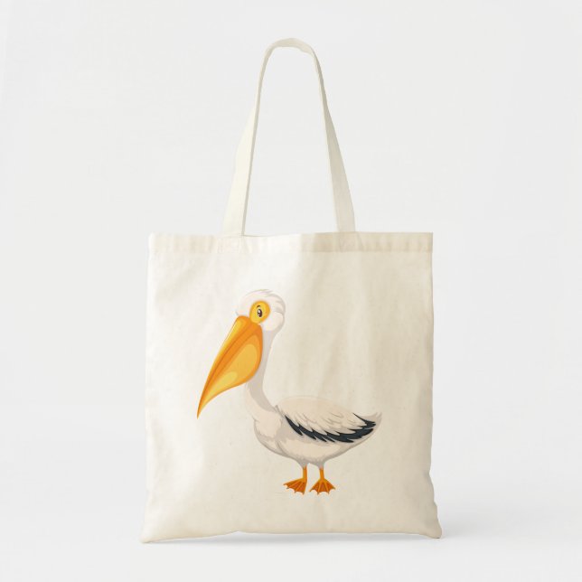 Tote Bag Pélican de bande dessinée (Devant)