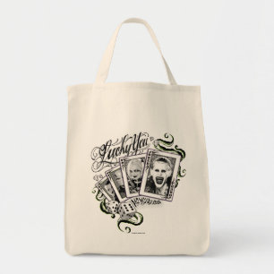 Tote Bag Peloton de suicide "chanceux vous" cartes de jeu