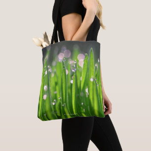 Tote Bag Pelouse bedebée dans la lumière du matin