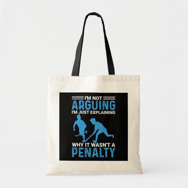 Tote Bag Pénalité du joueur de hockey (Devant)