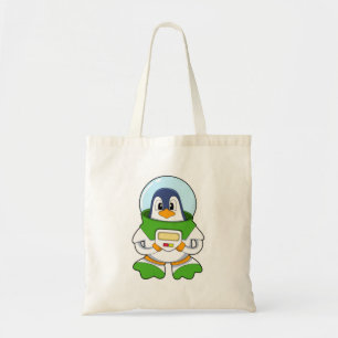 Tote Bag Penguin en astronaute costume