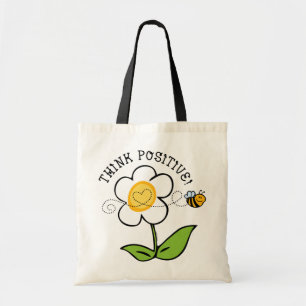 Tote Bag Pensez l'abeille positive