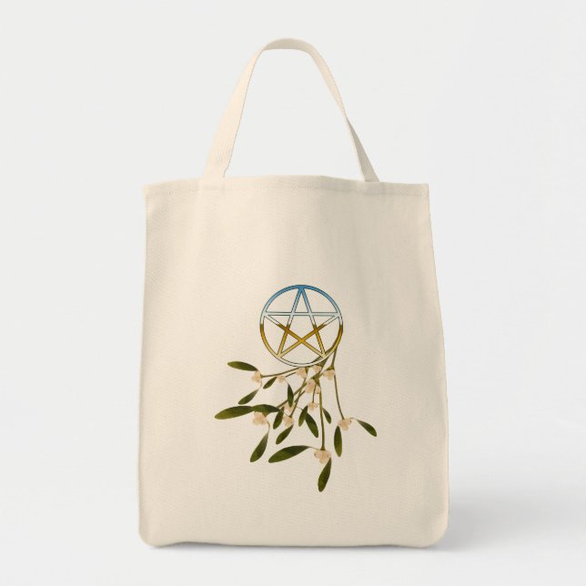 Tote Bag Pentacle avec Mistletoe (Devant)