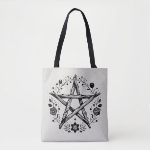 Tote Bag Pentacle Wiccan Pagan