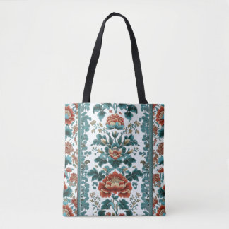 Tote Bag Peony Brocade