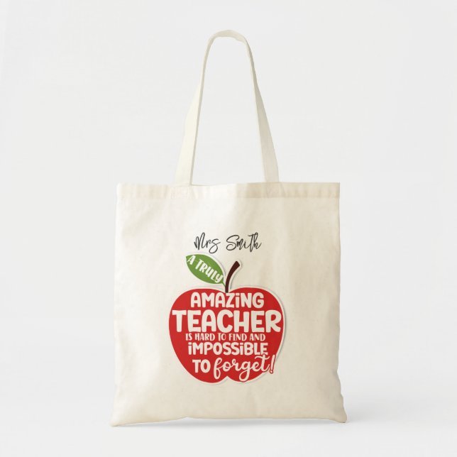 Tote Bag Pépinière Enseignant vraiment extraordinaire profe (Devant)