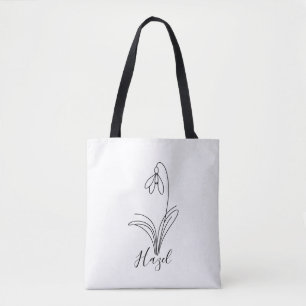 Tote Bag Perce-neige personnalisé de janvier Fleur de naiss