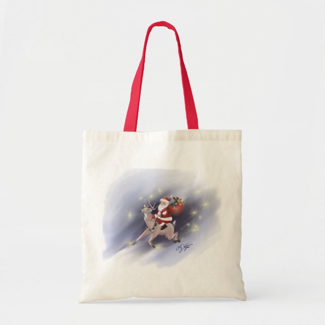Tote Bag Père Noël livre Fourre-tout (Devant)