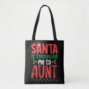 Tote Bag Père Noël me promeut à la famille de tante Noël