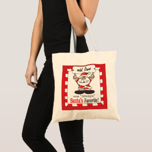 Tote Bag Père Noël Nom do-it-yourself favori